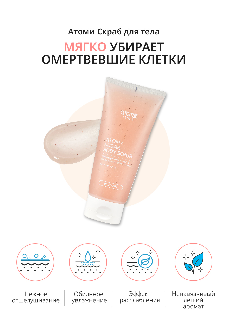 Атоми Скраб для тела - описание