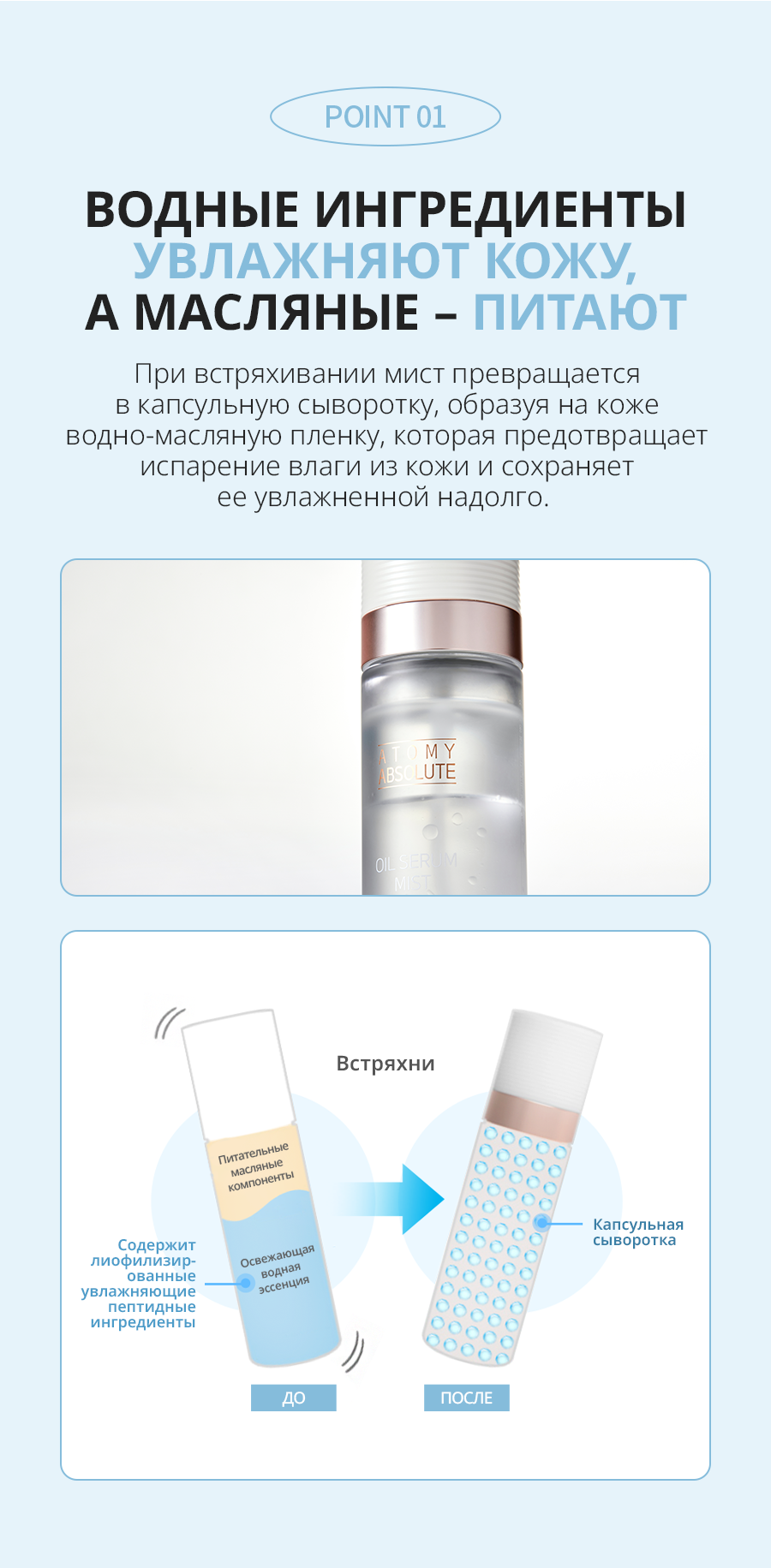 Атоми Абсолют сыворотка-мист - описание