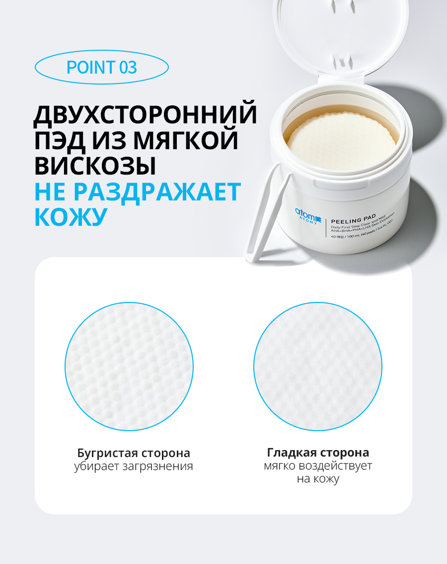 Атоми Пилинг пэды - описание