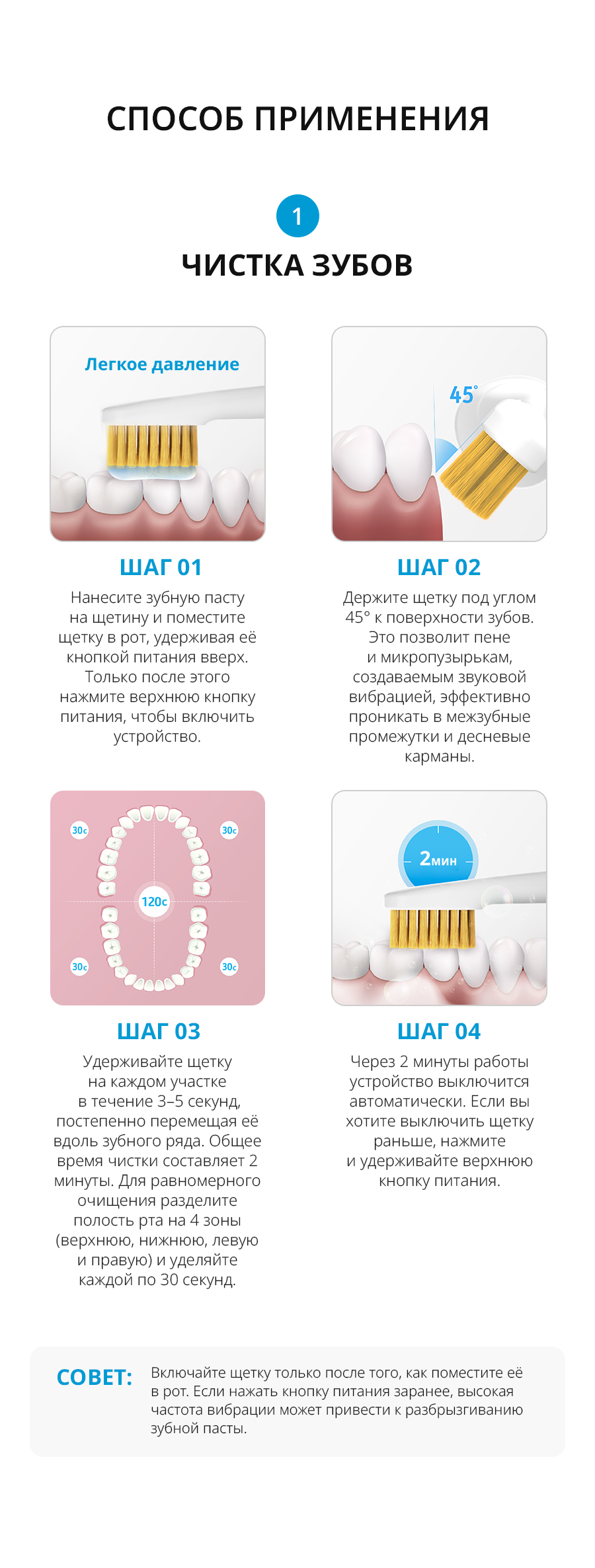 Атоми Щетка Дентал Соник - описание