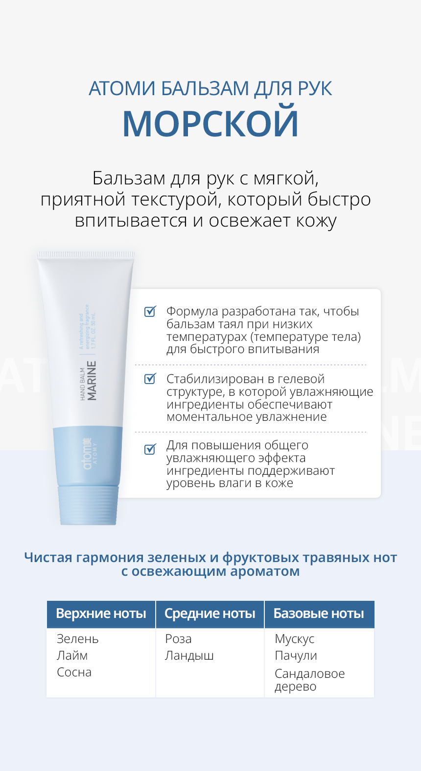 Атоми Бальзам для рук - описание
