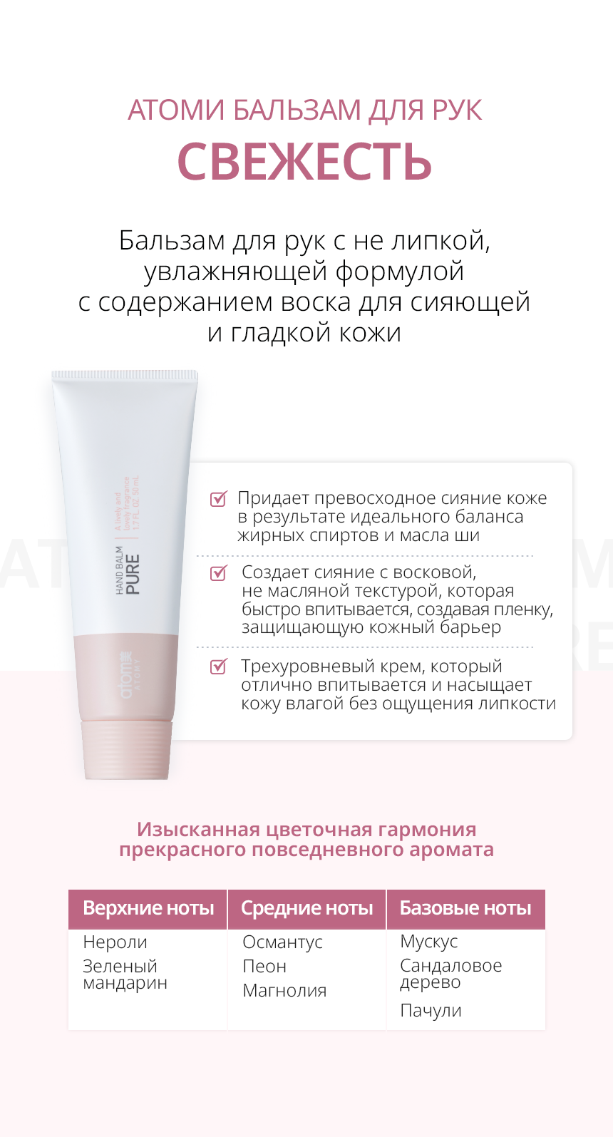 Атоми Бальзам для рук - описание
