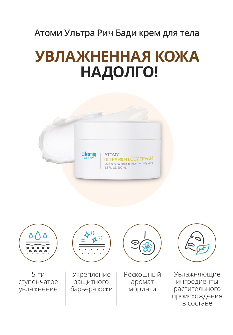 Атоми Ультра Рич Бади Крем для тела - описание
